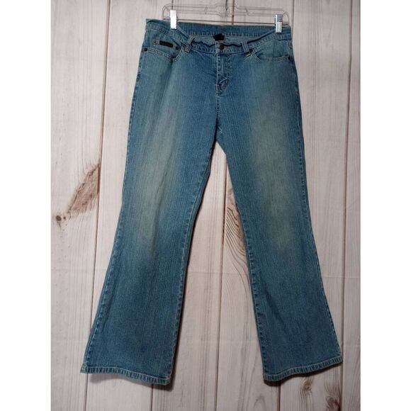 NY Jeans Ladies 12 Light Wash Straight Leg - Picture 1 of 7